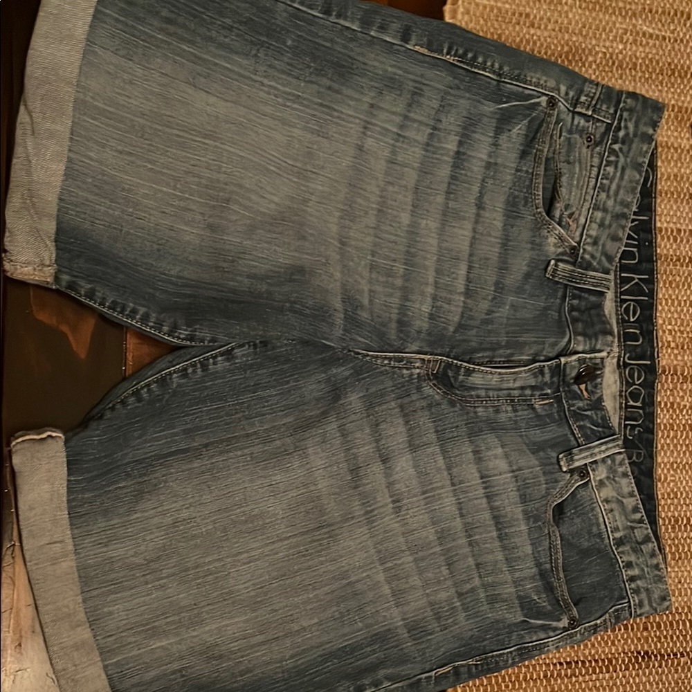 Calvin Klein Blue Denim Shorts